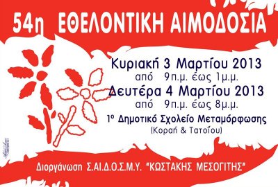 Σύνδεσμος Αιμοδοτών Δωρητών Οργάνων Σώματος και Μέριμνας Υγείας «Κωστάκης Μεσογίτης»