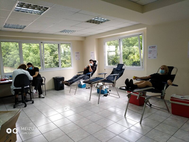 Αιμοδοσία εργαζομένων της εταιρείας Βίκος (Οκτώβριος 2021)