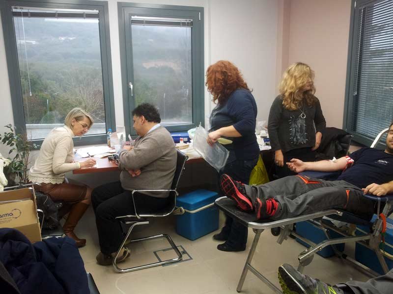 Αιμοδοσία εργαζομένων της εταιρίας ΒΙΚΟΣ (Ιανουάριος 2015)