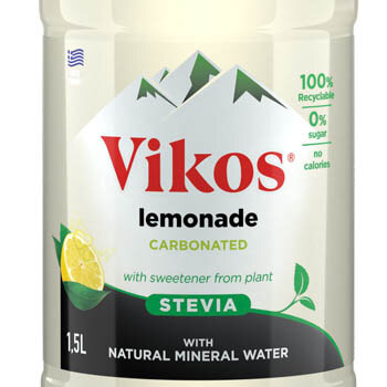 Vikos Lemonade and sweetener from plant stevia 1,5L