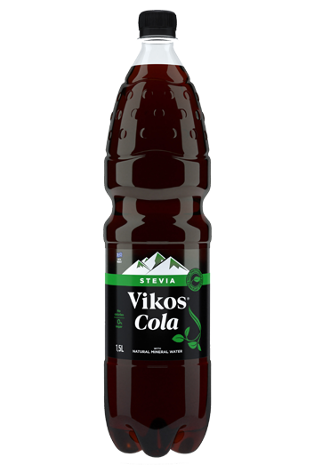 Vikos Cola and sweetener from plant stevia 1,5L